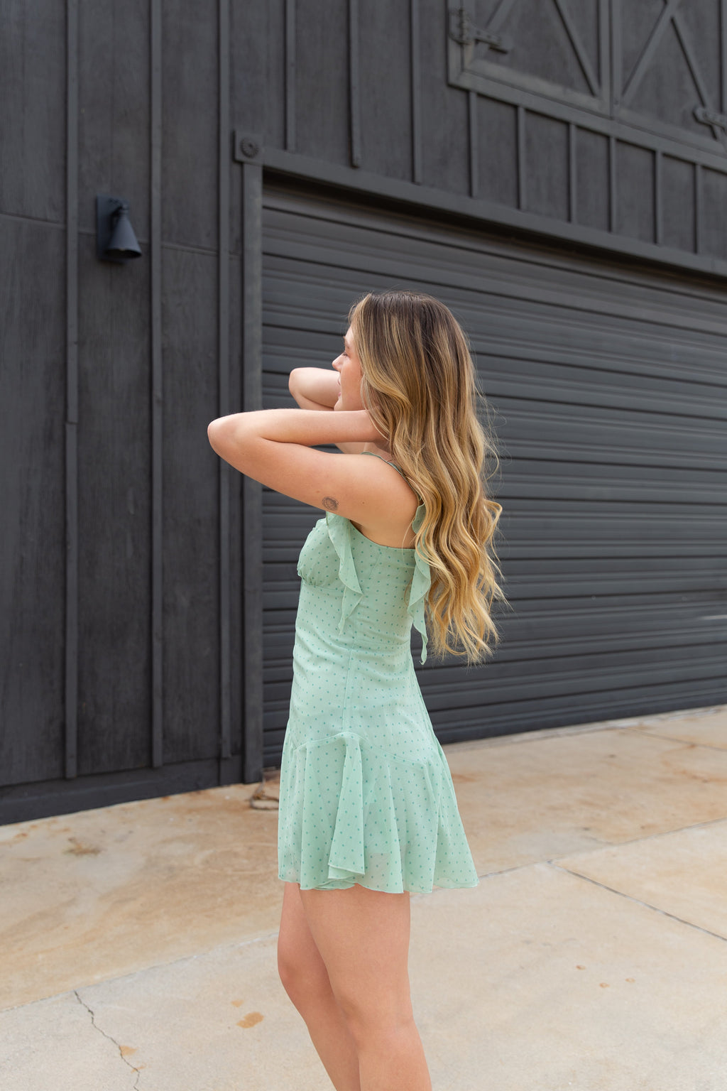 Ruffle Mini Dress