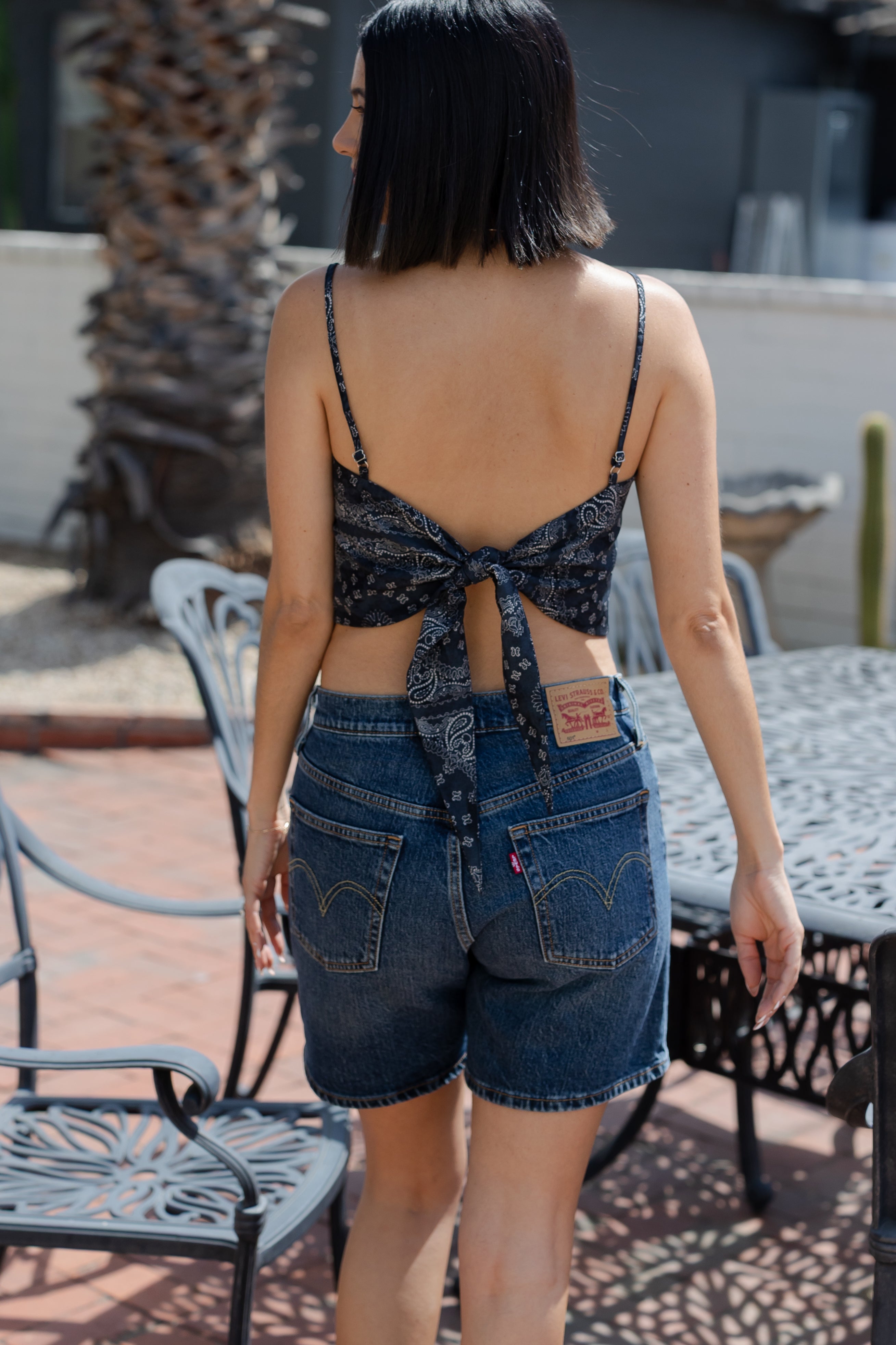 Bandana Tie Back Cami Top