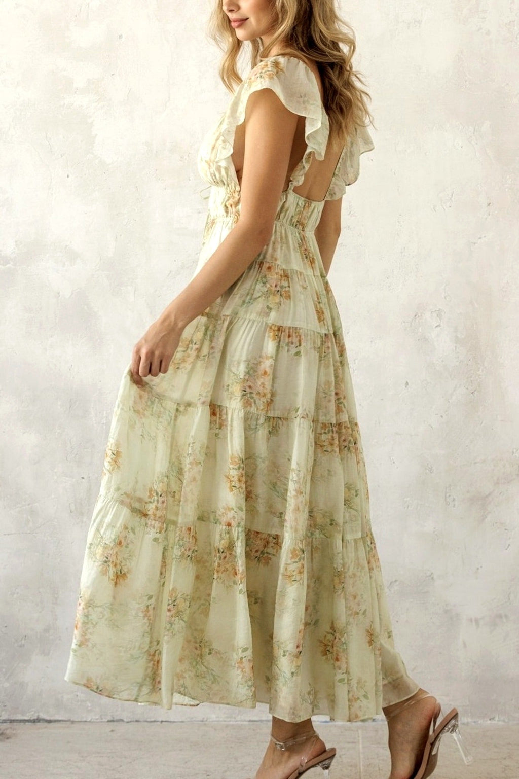 Floral Tiered Maxi Dress