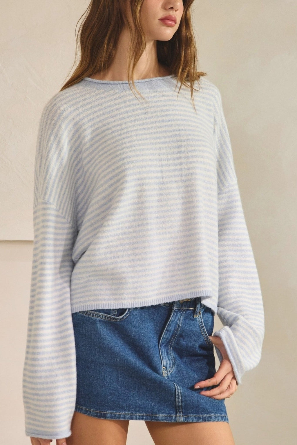 Striped Knit Sweater